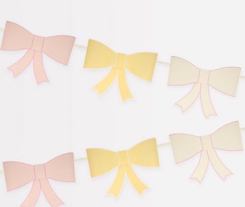 3D Paper Bow Garland