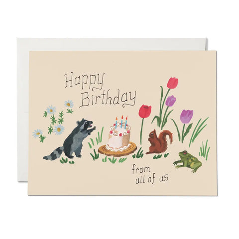 Birthday Critters Greeting Card