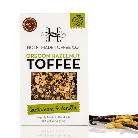 Cardamom & Vanilla Oregon Hazelnut Toffee