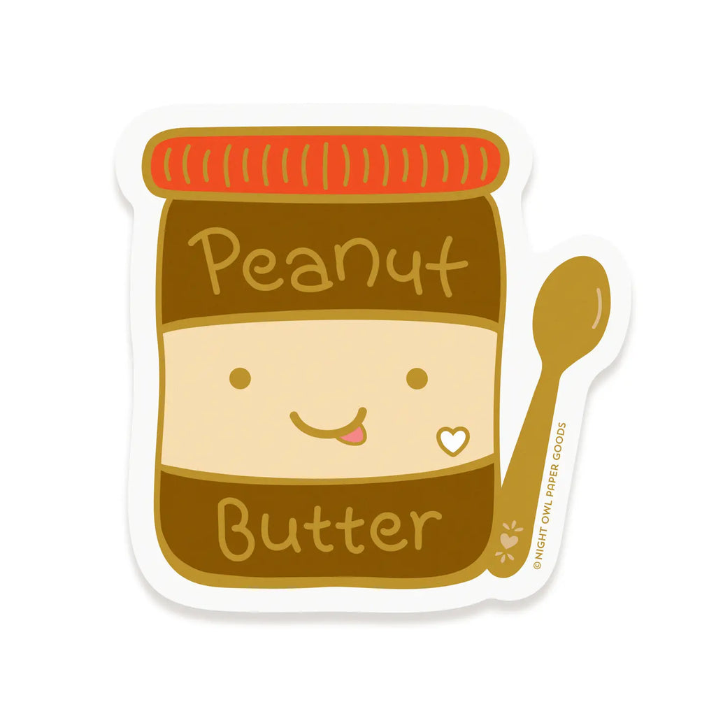 Peanut Butter Vinyl Sticker – Queen Bee Soiree