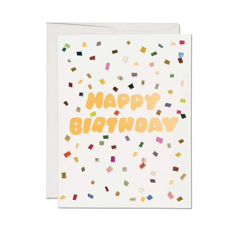 Colorful Confetti Greeting Card