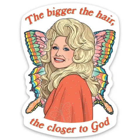 Dolly Bigger Hair Sticker