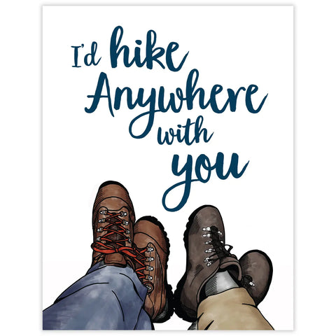 Hike Anywhere Love Card