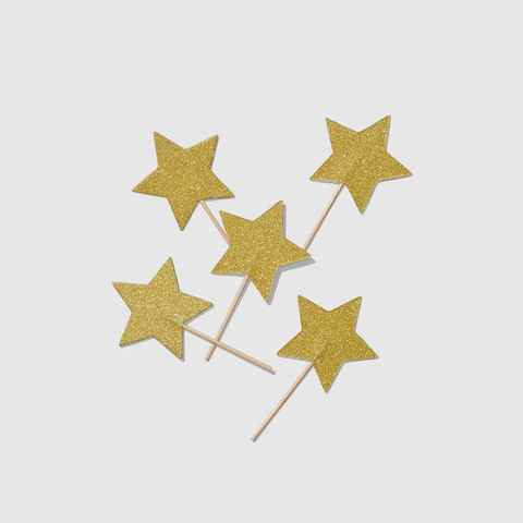 Gold Star Mini Toppers