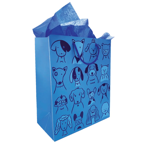 Blue Dogs Gift Bag