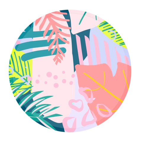 80’s Tropical paper plates