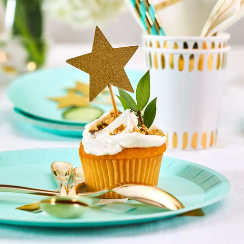 Gold Star Mini Toppers