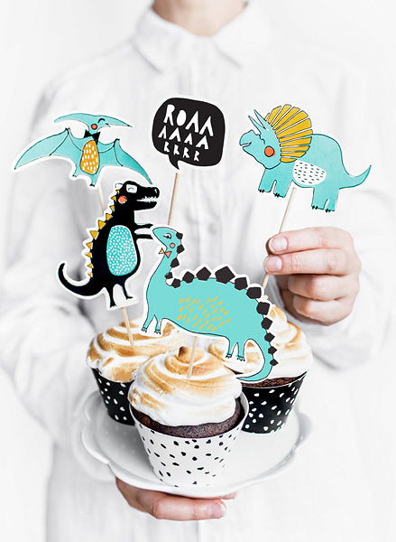 Dinosaurs Cupcake Toppers