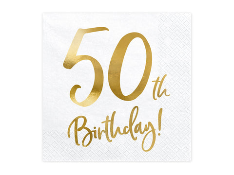 50th Birthday Napkins