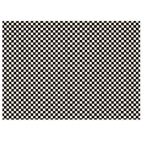 Black Checker Tissue Paper