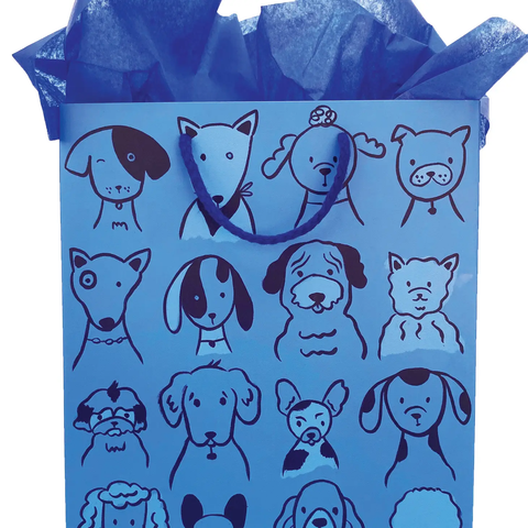 Blue Dogs Gift Bag