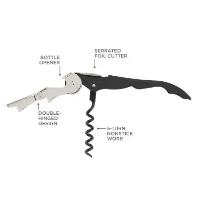 Truetap™: Assorted Double-Hinged Corkscrew