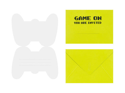 Gamepad Invitations Blank Lines Inside