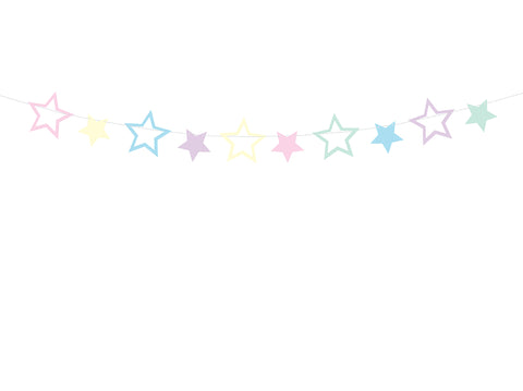 Pastel Garland Stars