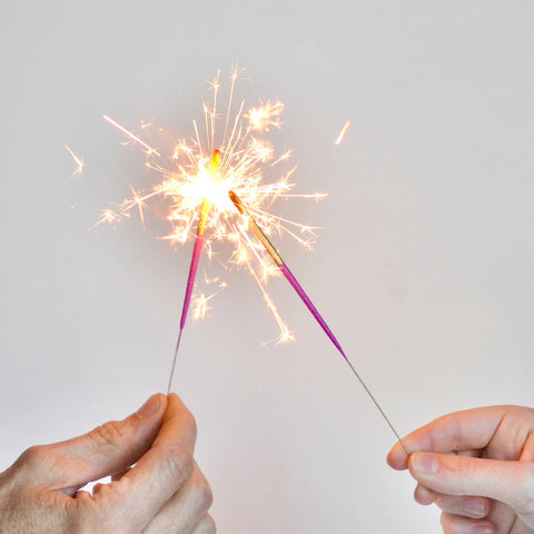 A Sparkling Toast - Pink & Gold Sparklers