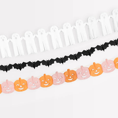 Tissue Paper Halloween Garlands