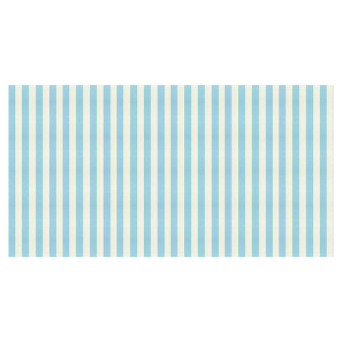 Pale Blue Stripe Paper Tablecloth