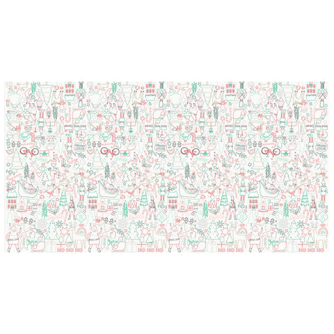 Christmas Color In Activity Tablecloth