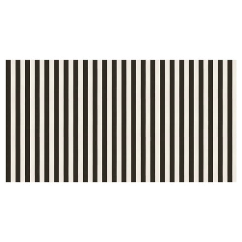 Black Stripe Paper Tablecloth