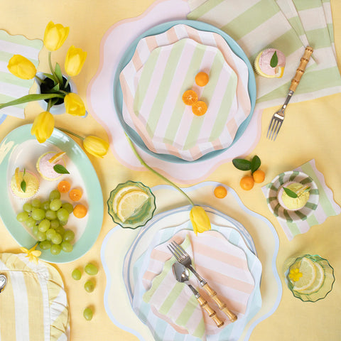 Pastel Stripe Cocktail Napkins