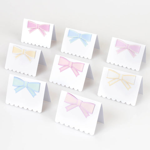 Pastel Bow Placecards