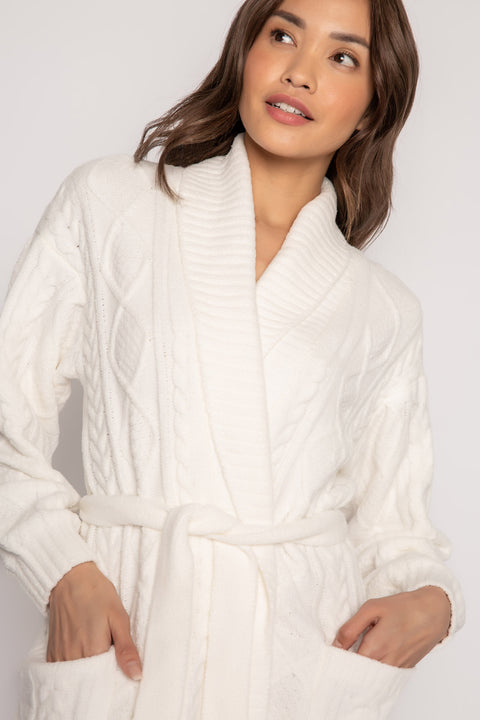 Ivory Robe Cable Knit