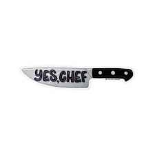 Yes Chef Knife Sticker