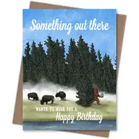 Sasquatch Birthday Card