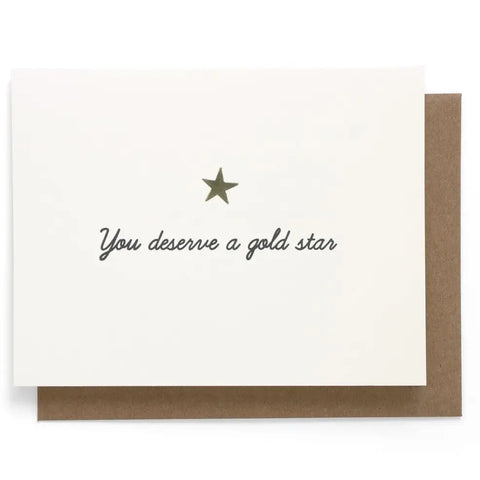 Gold Star Card