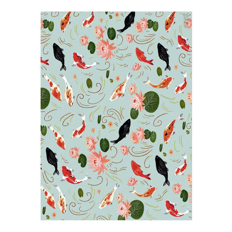 Koi Fish Wrapping Roll of Sheets