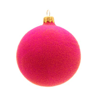 Pink/Orange Velvet Ornament
