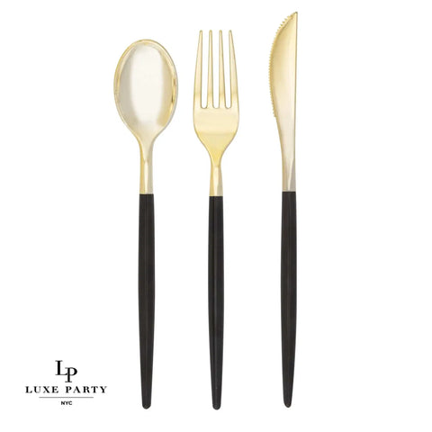 Black and Gold Cutlery