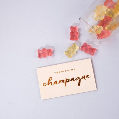 Champagne Mini Notes Enclosure Cards