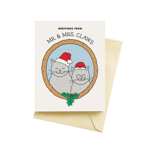 Mr. Mrs. Claws Holiday Cards