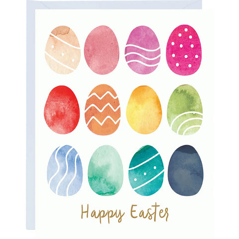 Watercolor Egg Card