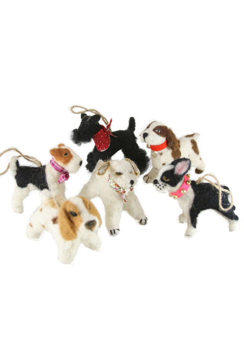Festive Dogs Assorted Ornament