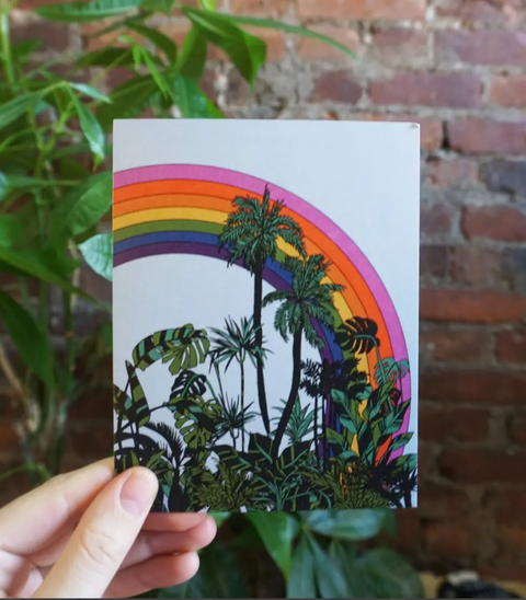 Rainbow Palms Card