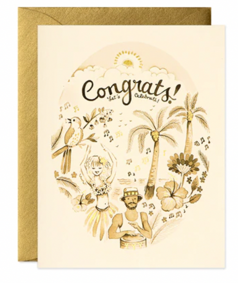 Tropical Congrats Card