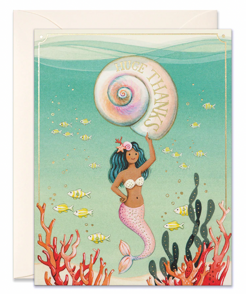 Mermaid Thank You Card