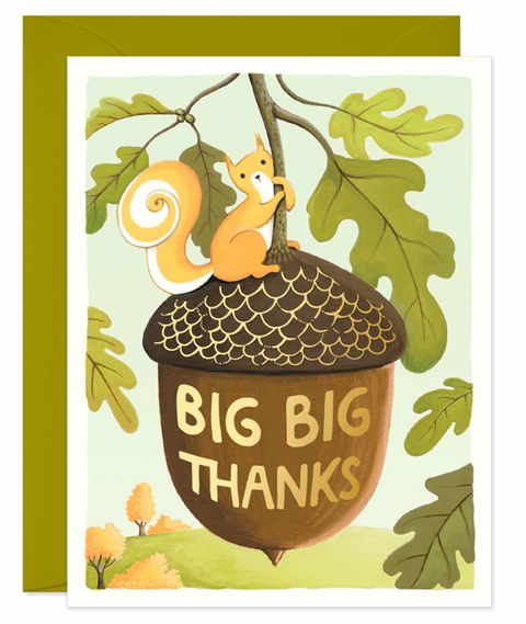 Squirrel Big Thanks Card