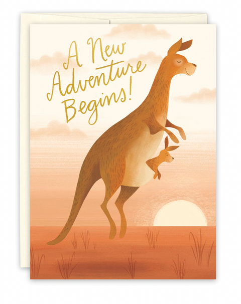 Baby Kangaroo New Baby Card