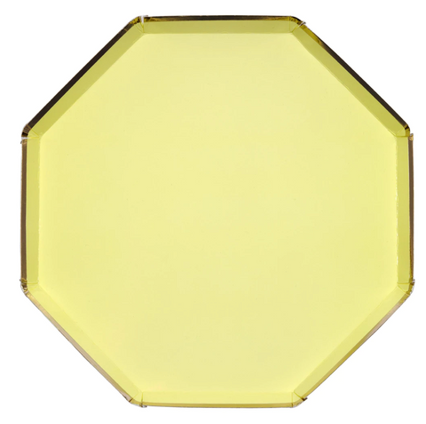 Pale Yellow Party Plates