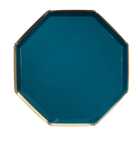 Dark Teal Party Plates