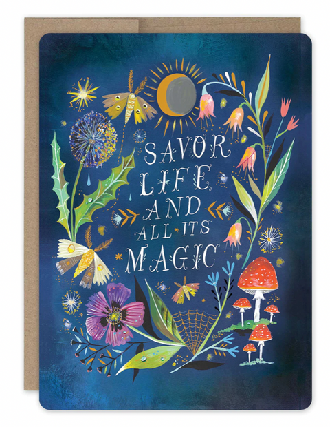 Savor Life Birthday Card