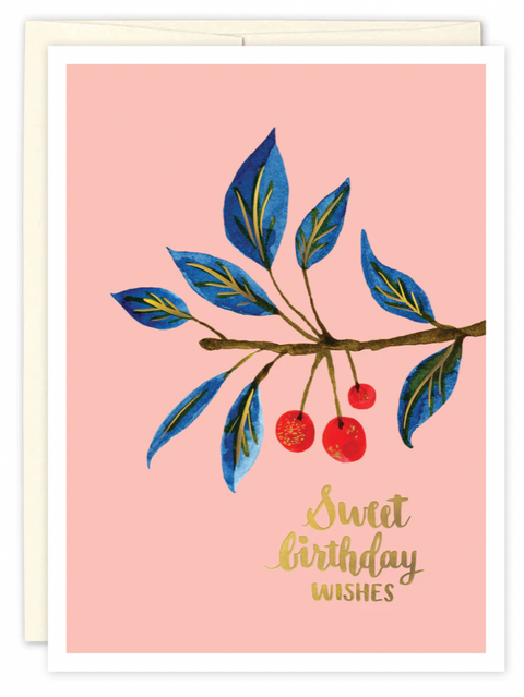 Cherries Birthday Card