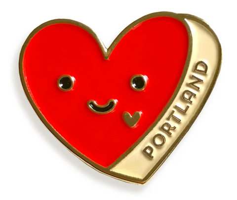 Portland Heart Enamel Pin