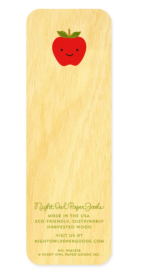 Apples Bookmark Thank You Card
