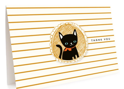 Black Cat Thank You Card Boxed Set