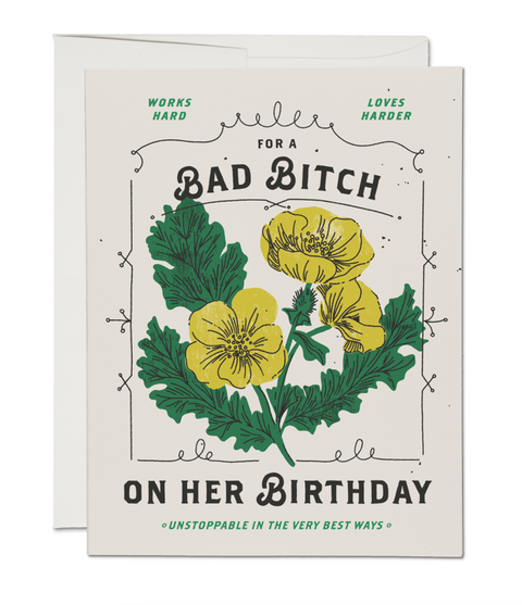 Bad Bitch Birthday - Greeting Cards
