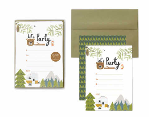 Party Invitations Little Camper